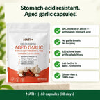[en] Stomach-acid resistant aged garlic capsules