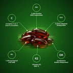Complexe 3 en 1 : ail vieilli, CoQ10 ubiquinol, vitamine K2