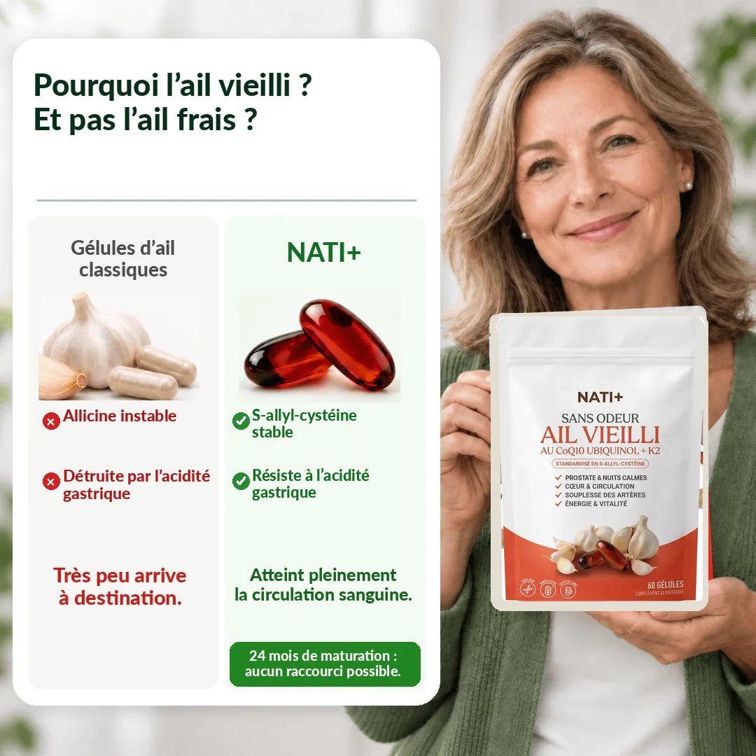 Ail vieilli contre ail frais