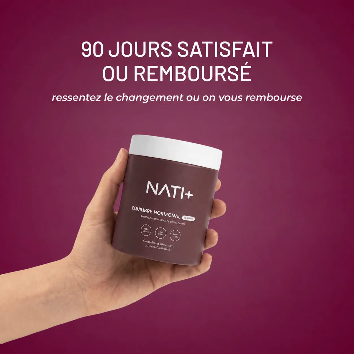 Garantie 90 jours satisfaite ou remboursée